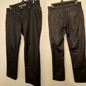Paris Blues Originals goth faux leather shiny black High Waisted pants 32” waist